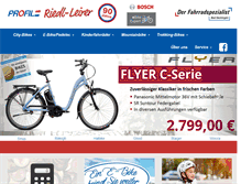 Tablet Screenshot of fahrrad-riedl-leirer.de